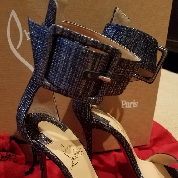 Christian Louboutin
- Gourmi 100. Denim Sandals - Blue, size 36 - Picture 6 of 7